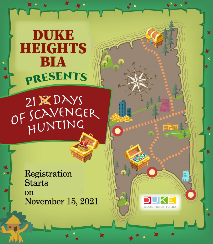 DUKE Scavenger Hunt 2021 Begins On December 1st - DUKE Heights BIA